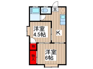 黒沢コーポの物件間取画像